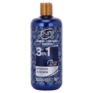Design Perfection Men's 3-in-1 Shampoo, Conditioner & Body Wash