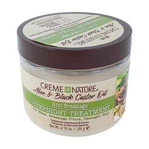 Creme of Nature Aloe & Black Castor Oil Anti-Breakage Overnight Treatment