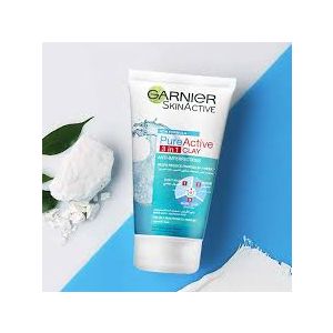 Garnier Pure Active Cleanser 3 In 1 Wash, Scrub, Mask 150ml